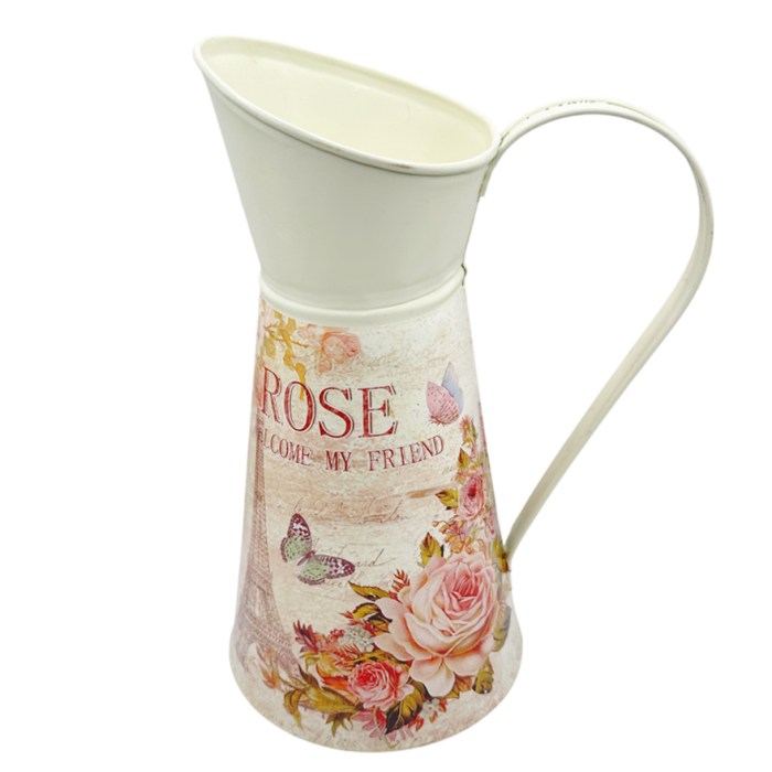 Carafă decorativă metalică „Rose Garden” vintage [2]