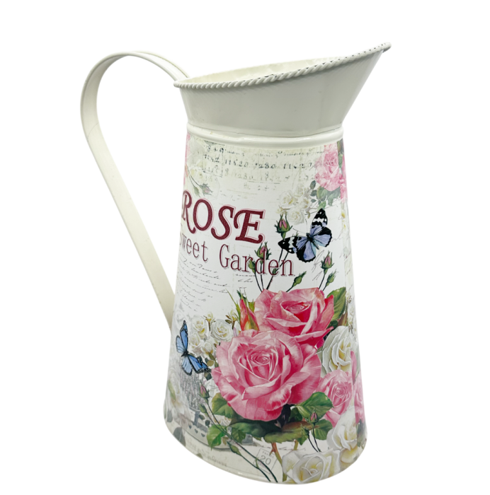 Carafă decorativă metalică „Rose Garden” vintage [3]