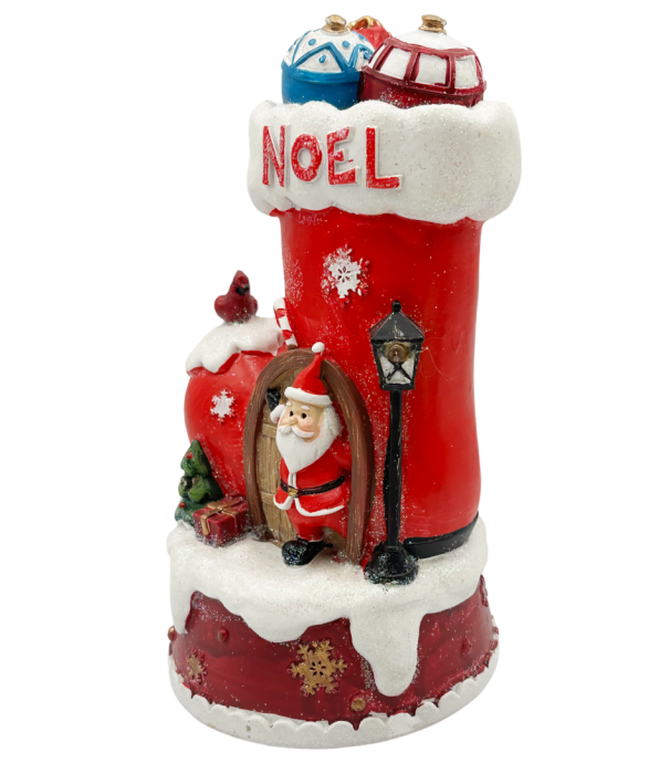 Decorațiune Crăciun cu LED și muzică – Cizmulița lui Moș Crăciun NOEL [2]
