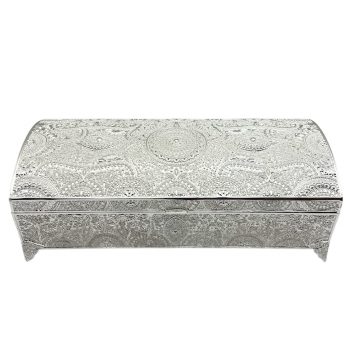 Caseta bijuterii CHLOE, 22x9.5x7cm, Argintiu [2]