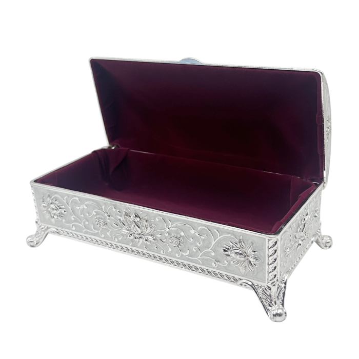 Caseta bijuterii PEARL IMPERIAL - cutie argintata cu sidef [3]