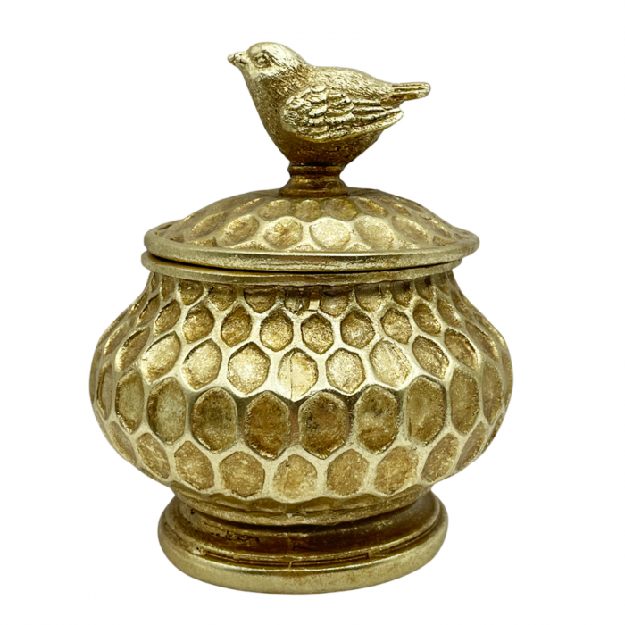 Caseta pentru bijuterii BIRDIE, Auriu, 10x12cm [1]
