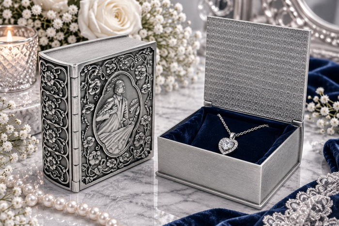 Caseta pentru bijuterii VINTAGE TREASURE - Carte din antimoniu [5]