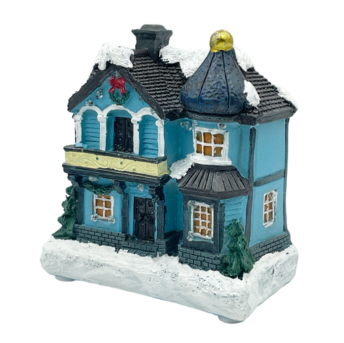 Casuta Craciun cu led-uri VILLAGE, 9x10cm [2]