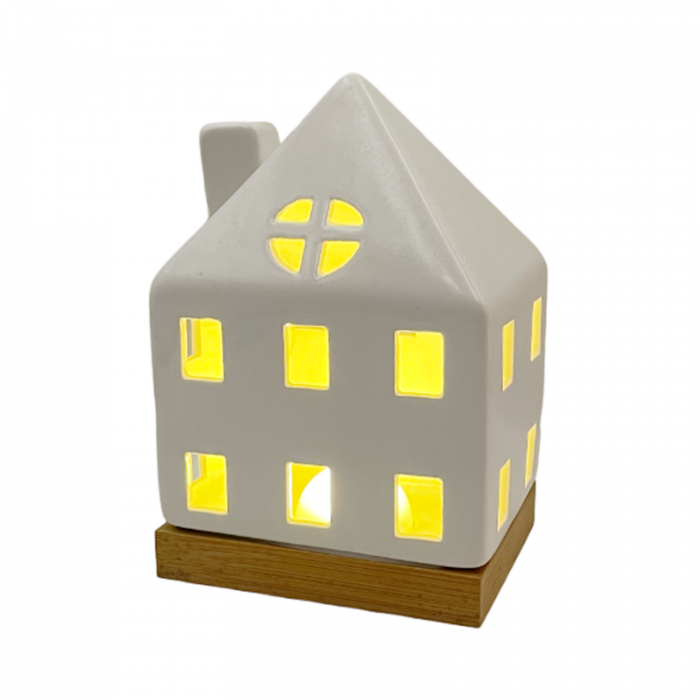 Casuta cu lumina LED COZY, Alb, 10x15cm [2]