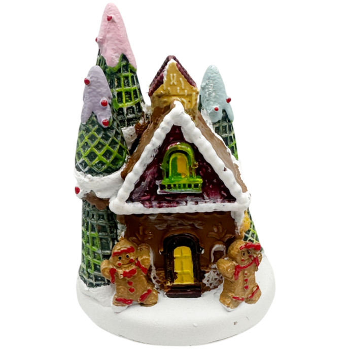 Căsuță Gingerbread cu LED – Decorațiune de Crăciun [4]