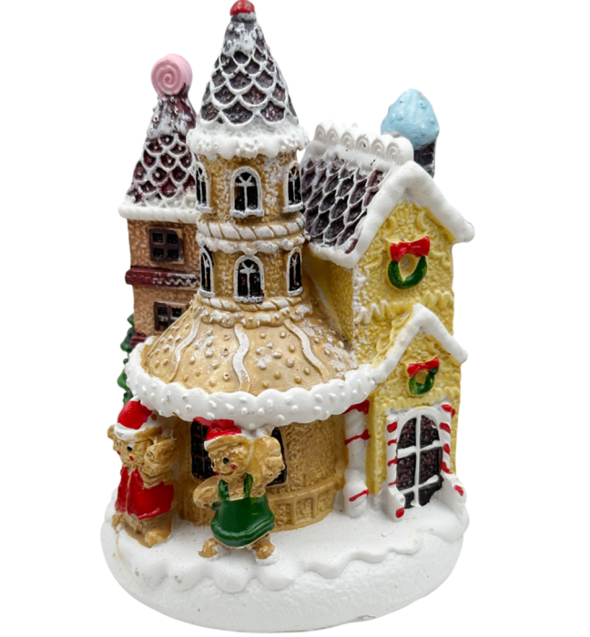 Căsuță Gingerbread cu LED – Decorațiune de Crăciun [1]