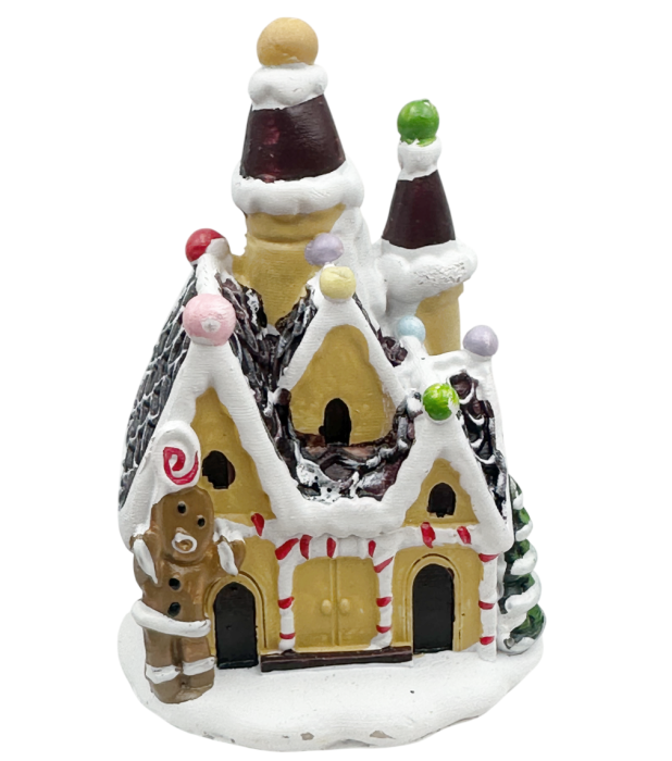 Căsuță Gingerbread cu LED – Decorațiune de Crăciun [3]