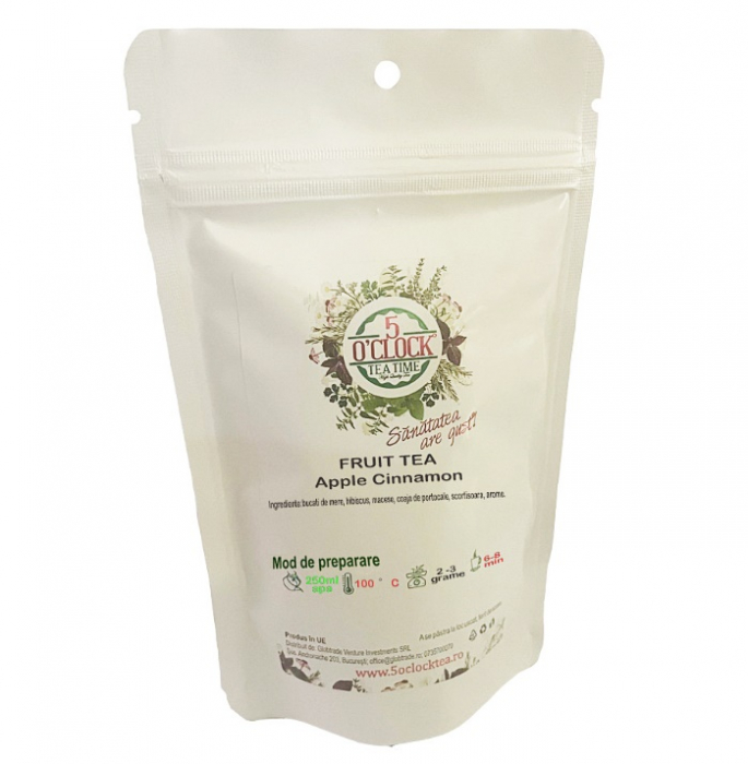 Ceai de fructe APPLE CINNAMON,  Cu mar si scortisoara, 50g [3]
