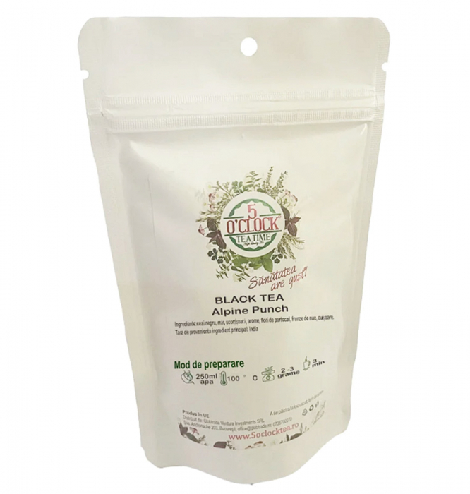 Ceai negru ALPINE PUNCH, Cu scortisoara si mar, 50g [3]