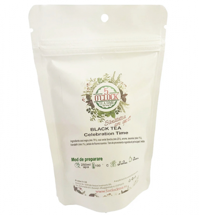 Ceai negru si verde CELEBRATION, Cu iasomie, 50g [3]