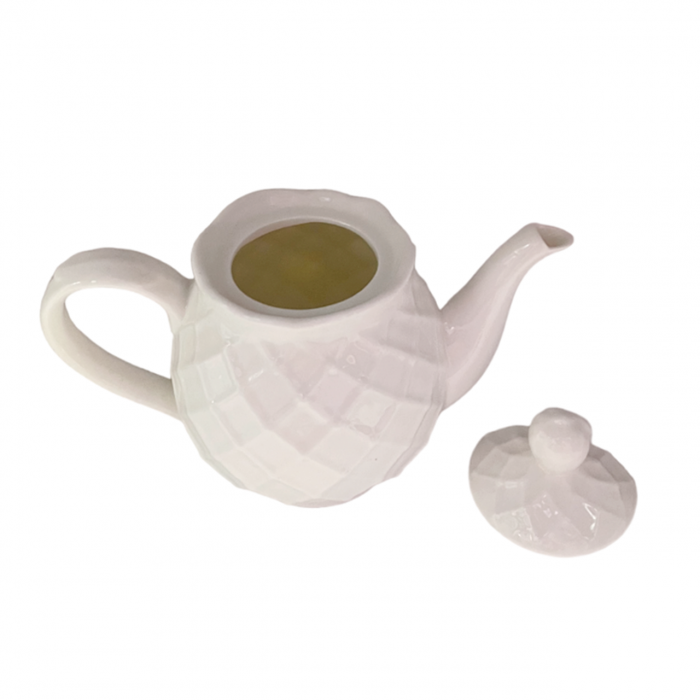 Ceainic ceramica DIAMOND, Alb, 420ml [2]