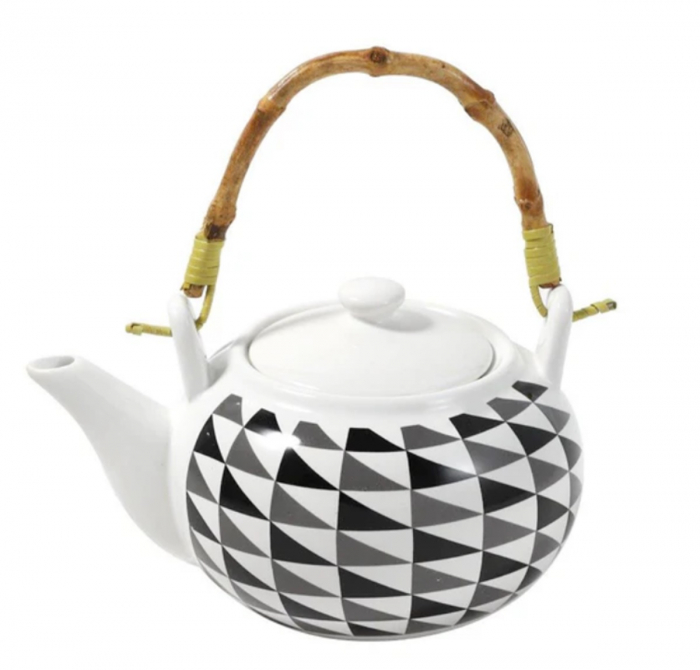 Ceainic ceramica ERIN, 500ml, Maner bambus [1]