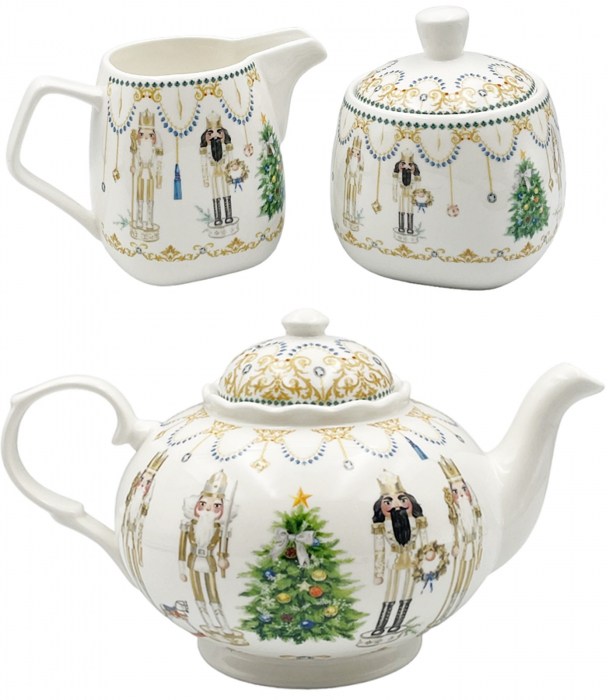 Set servire cafea sau ceai BERNARD, 800ml, Portelan [1]