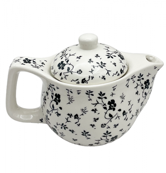 Ceainic cu infuzor YARA 350ml, Negru, Portelan [3]