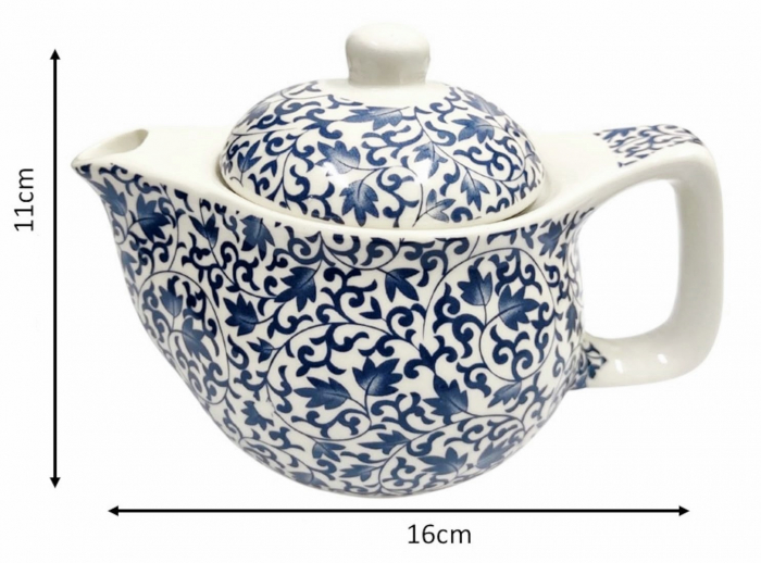 Ceainic cu infuzor CLAIRE 350ml, Portelan [4]