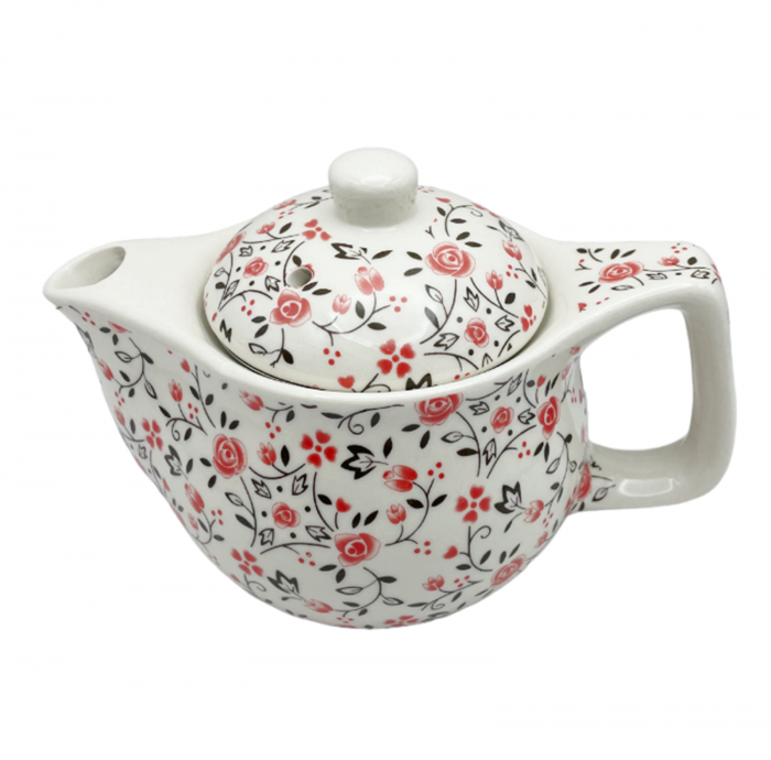 Ceainic cu infuzor YARA 350ml, Portocaliu, Portelan [3]