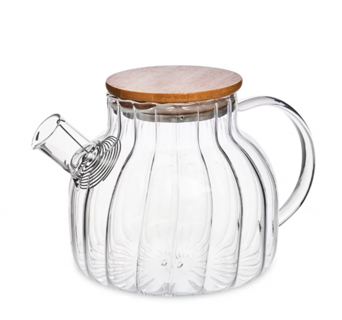 Ceainic sticla borosilicata STRIPES, 1000ml, Cu filtru [2]