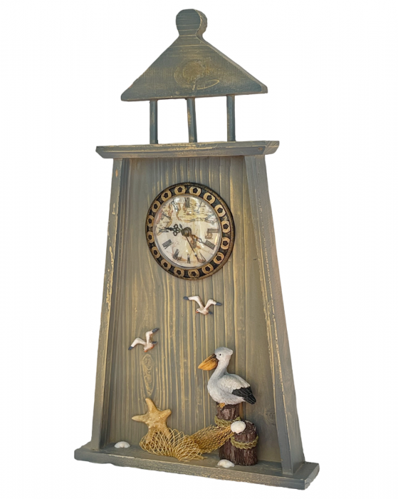 Far decorativ cu ceas LIGHTHOUSE, 24x43cm [1]