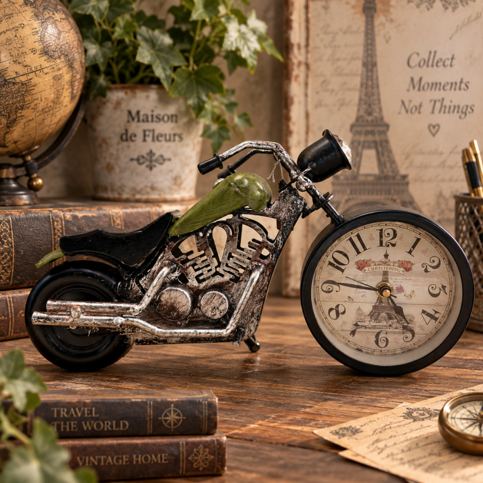 Ceas decorativ motocicleta Vintage ROUTE 66 [3]