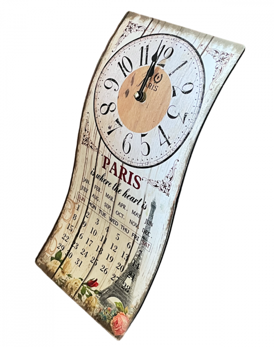 Ceas decorativ PARIS, 20x40cm, Metal [2]