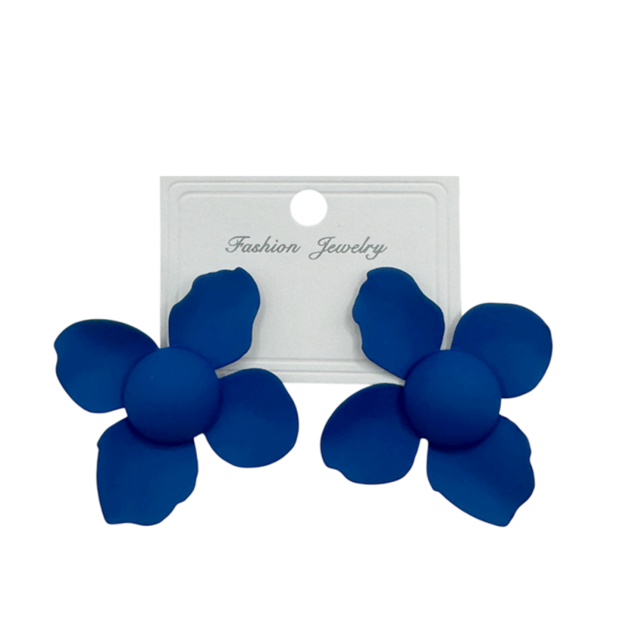 Cercei design floral JESSICA, Albastru [1]