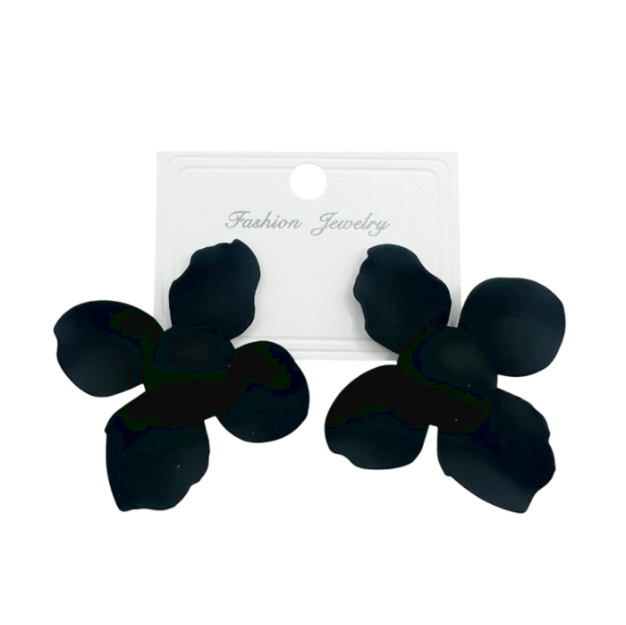 Cercei design floral JESSICA, Negru [1]