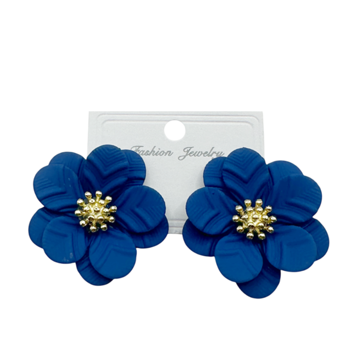 Cercei design floral AMANDA, Albastru [1]