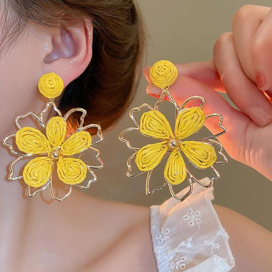 Cercei design floral MAGGY, Verde [3]