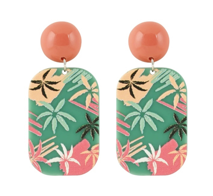 Cercei design frunze TROPICAL [1]
