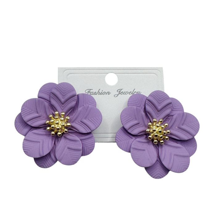 Cercei design floral AMANDA, Mov [1]