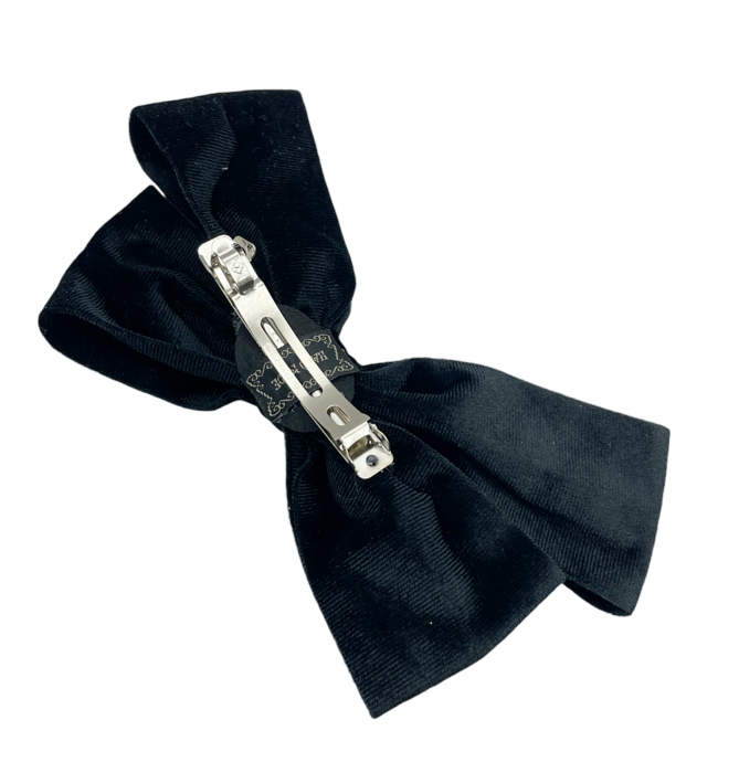 Clama de par eleganta VELVET, Catifea, Negru [2]
