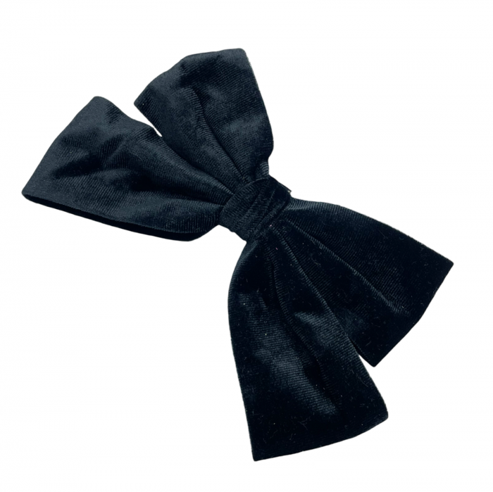 Clama de par eleganta VELVET, Catifea, Negru [1]