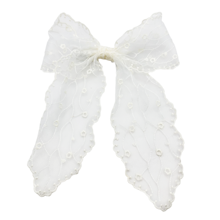 Clama de par ROMANTIC - Funda crem din dantela [2]