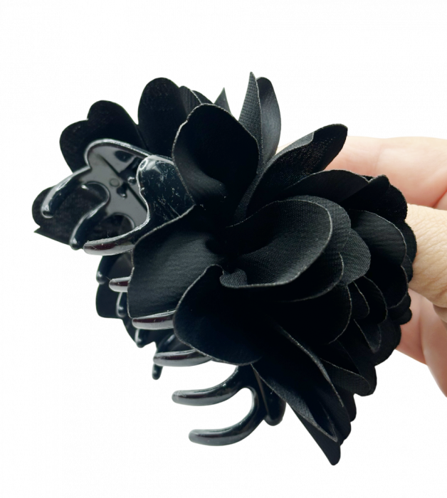 Cleste de Par Floare MARISSA, Negru [4]