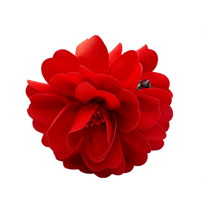Cleste de Par Floare MARISSA, Rosu [1]