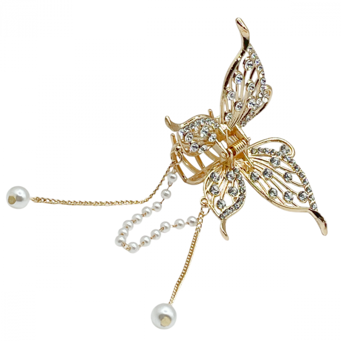 Cleste de Par - Fluture PEARL, Auriu [3]