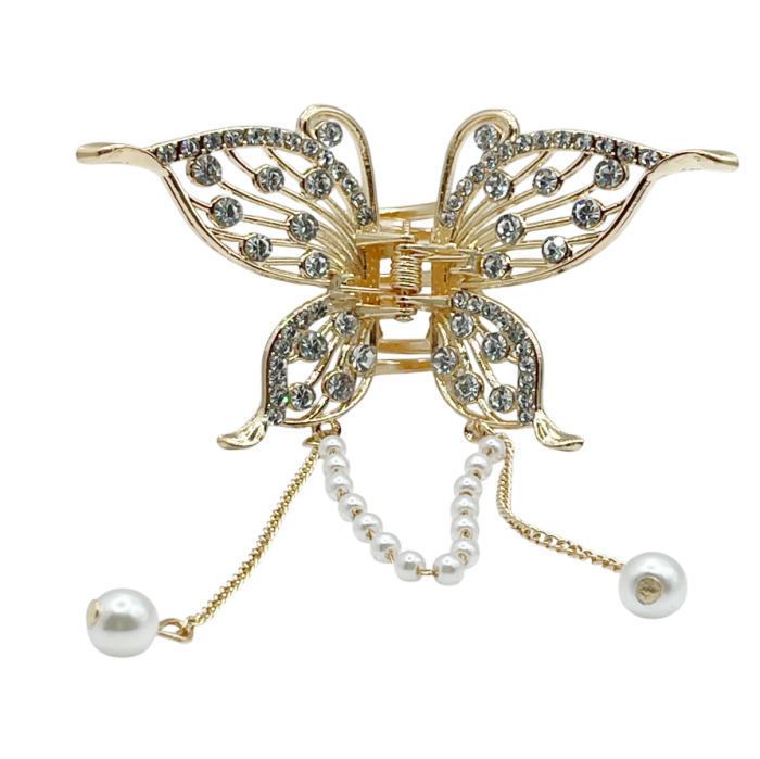 Cleste de Par - Fluture PEARL, Auriu [1]