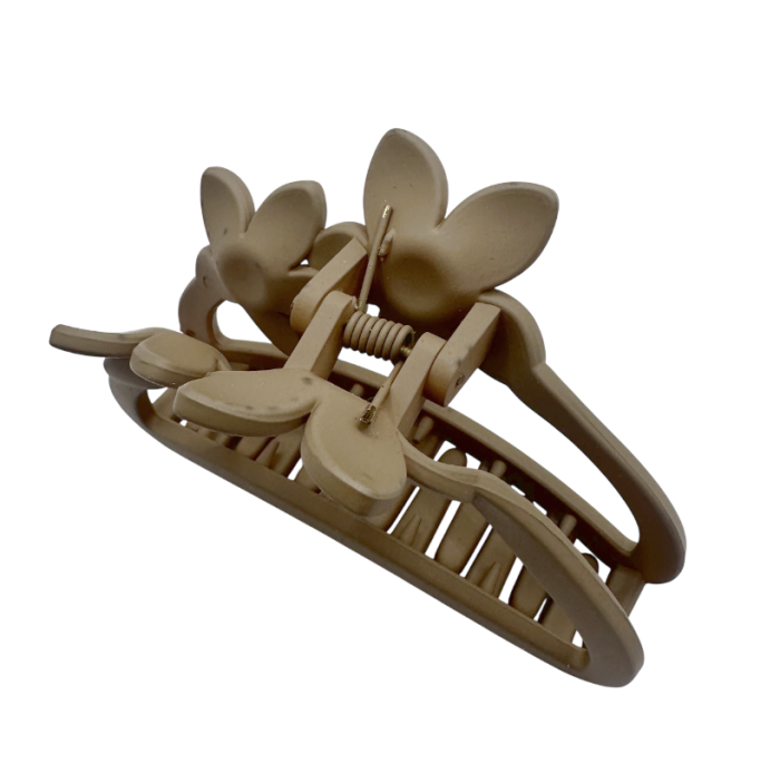 Clama Păr Floare Bej – Claw Clip Elegant [3]