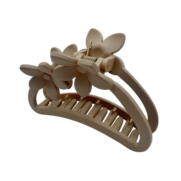 Clama Păr Floare Bej – Claw Clip Elegant [2]