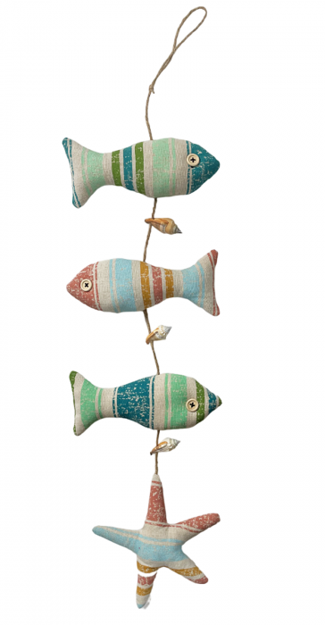 Ghirlanda cu Pesti si Stea de mare NAUTICAL, 65cm [1]
