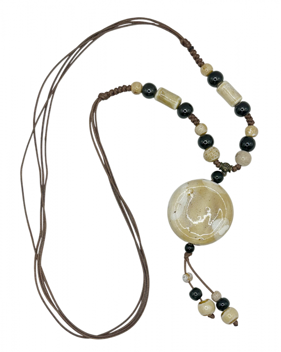 Colier ceramica CELIA, Bej [1]
