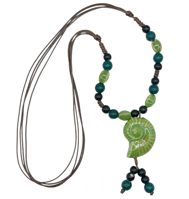 Colier ceramica SHELL, Verde [1]