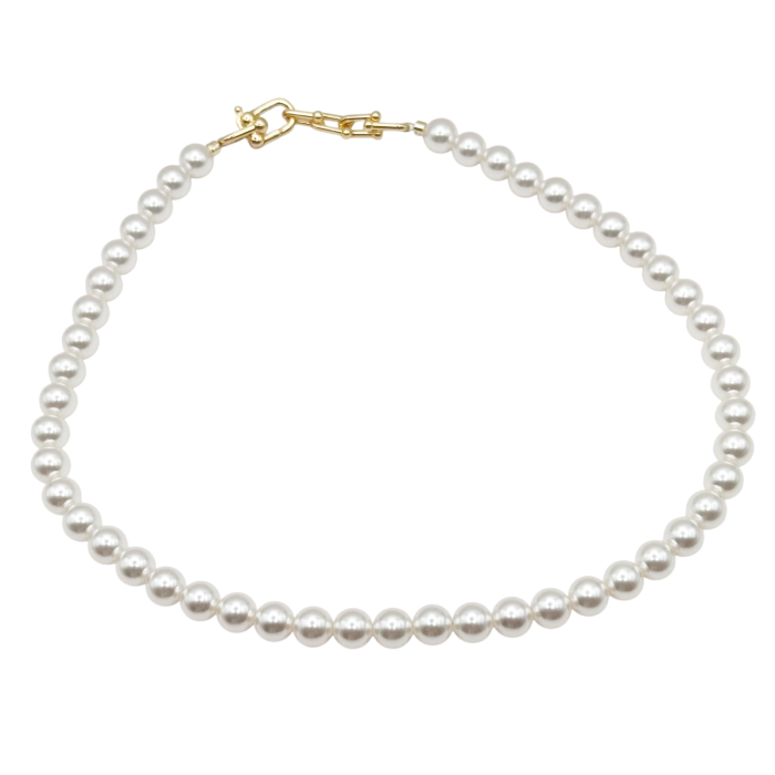 Colier choker elegant cu perle ECLAT, Alb [2]