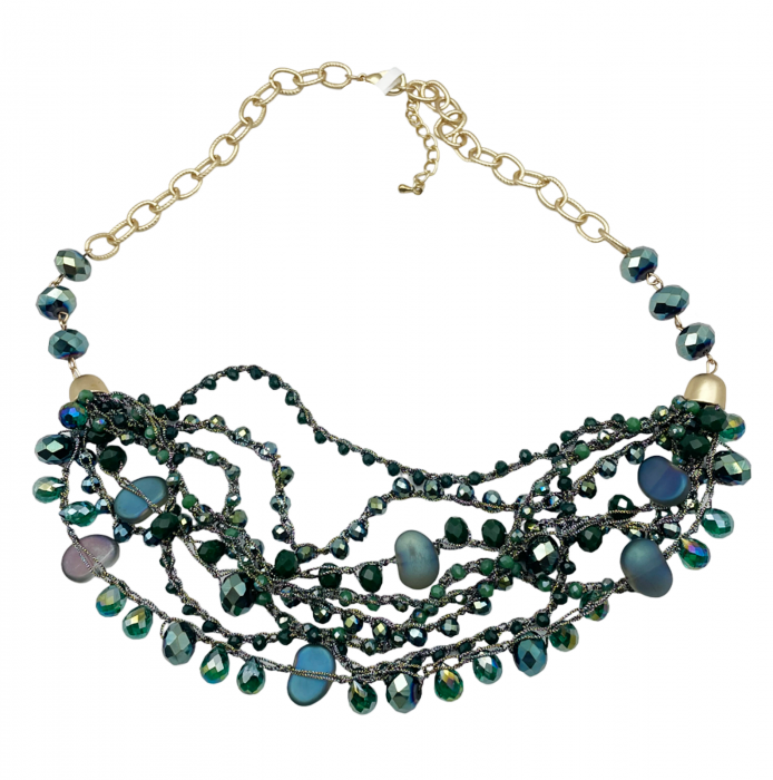 Colier cu margele cameleon VENUS, Verde [2]