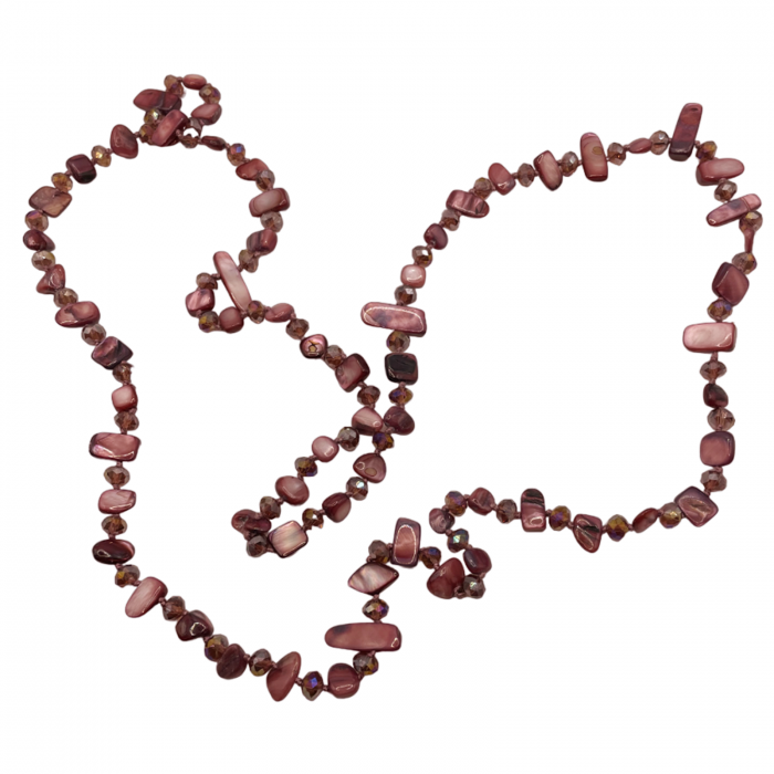 Colier cu margele burgundy, CARLOTTA [4]