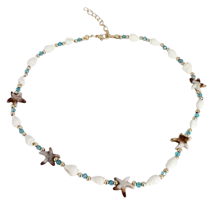 Colier cu scoici si pietre naturale TURQUOISE [2]