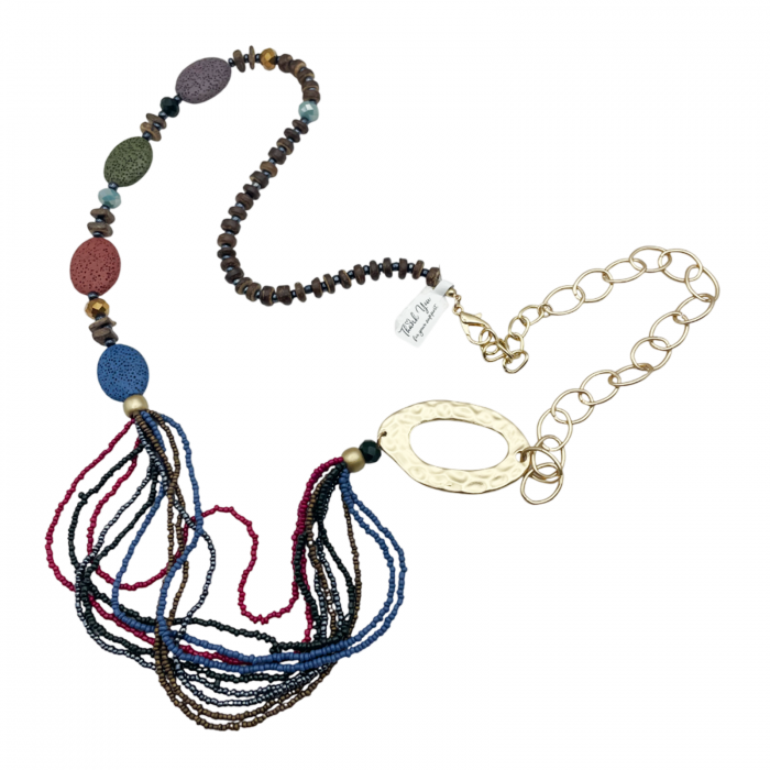 Colier lung cu margele CARMELLA, Multicolor [1]
