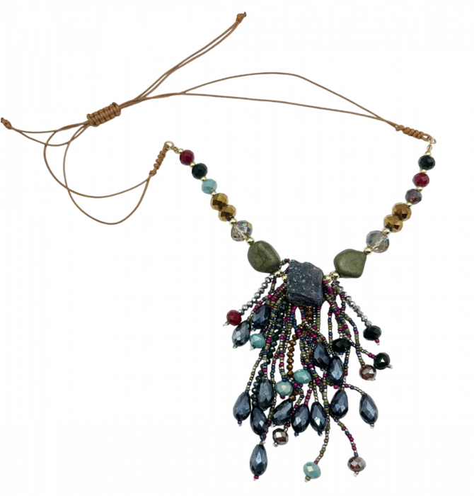 Colier lung cu margele ALLEGRIA, Multicolor [1]