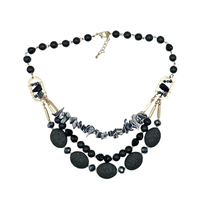 Colier scurt Astrid, Negru [1]